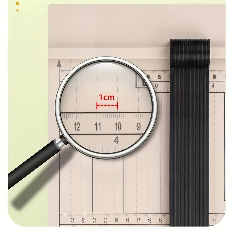 Manual Paper Cutter A4 Guillotine Trimmer, Portable Stack Cutter for Office,